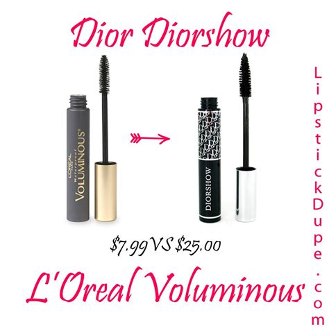 dupe for diorshow mascara|drugstore dupe vs mascara.